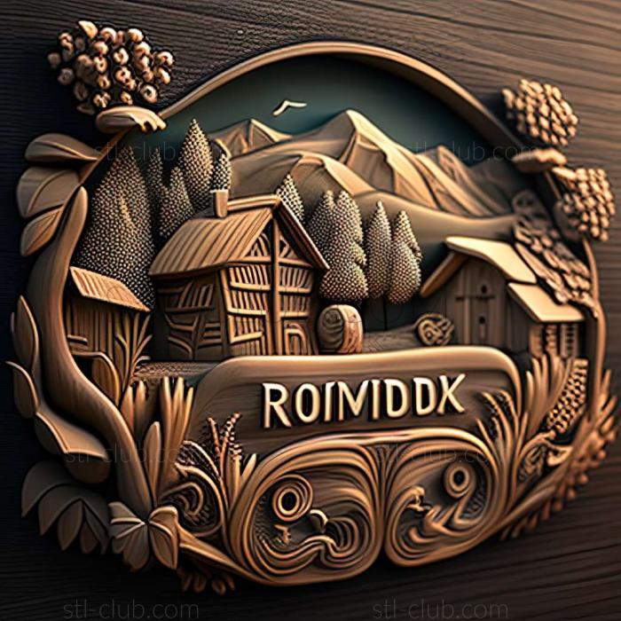 3D model Ruomberok in Slovakia (STL)